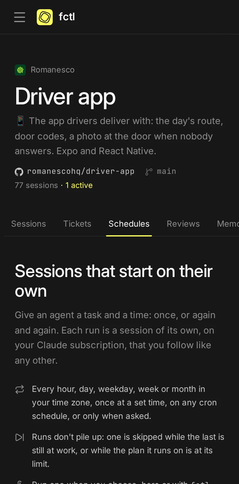 The same tab on a phone.